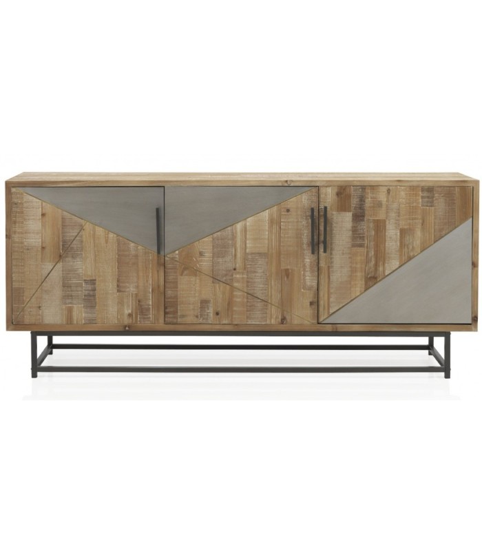 APARADOR MADERA Y METAL DORIAN MDMHOGAR